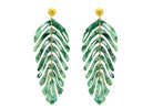 Miccy's | Miccy's Green Leaves | Resin Earrings