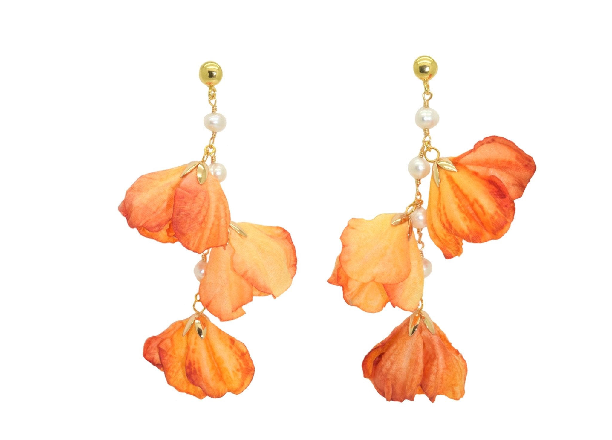 Miccy's | Orange Freesia | Resin Earrings