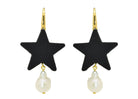 Miccy's | Pearl Star Black | Resin Earrings