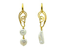 Miccy's | Pearly Ears | Gold Line Earrings