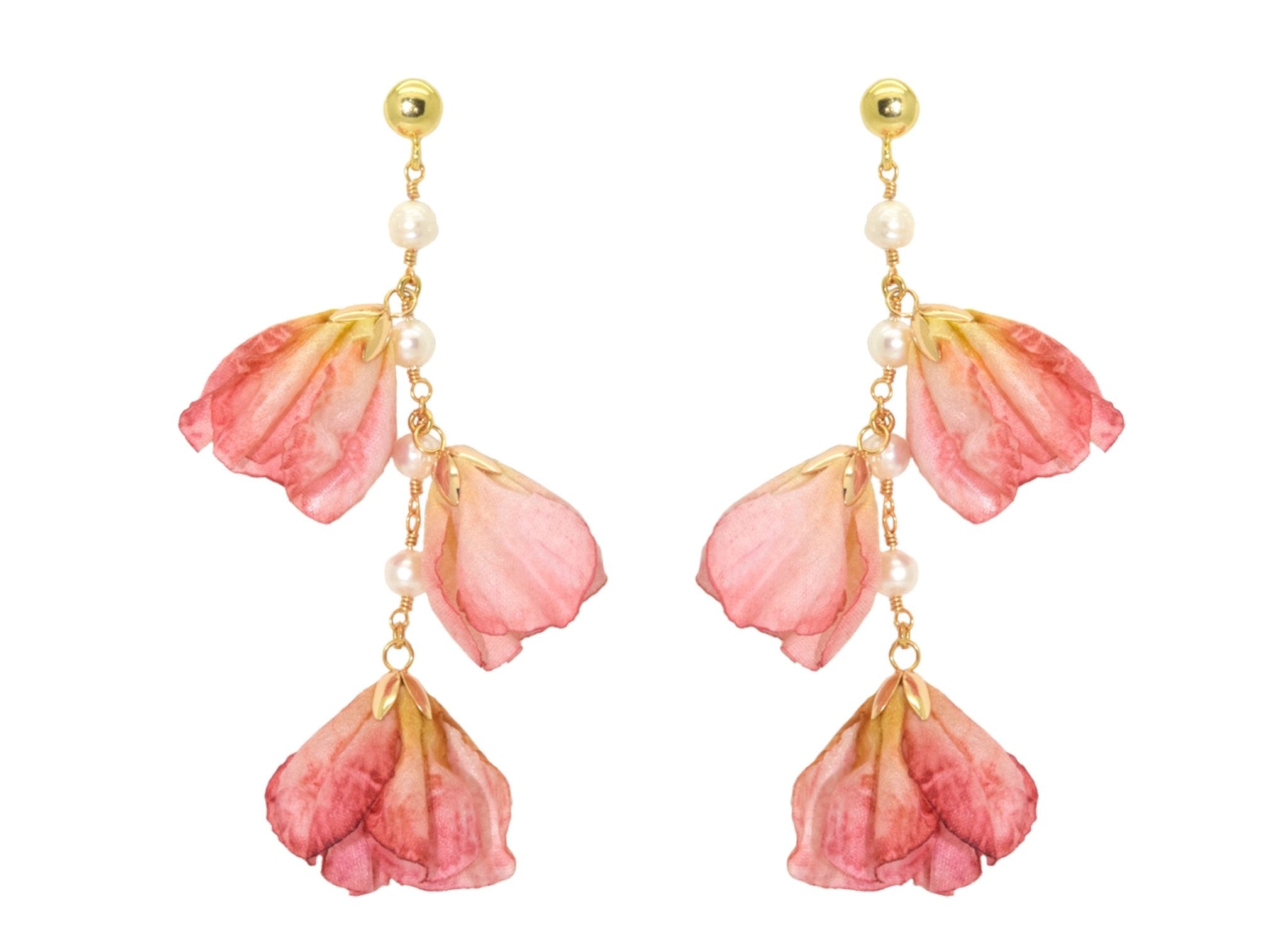 Miccy's | Pink Freesia | Resin Earrings