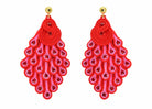 Miccy's | Pink Peacock | Velvet Dreams Earrings