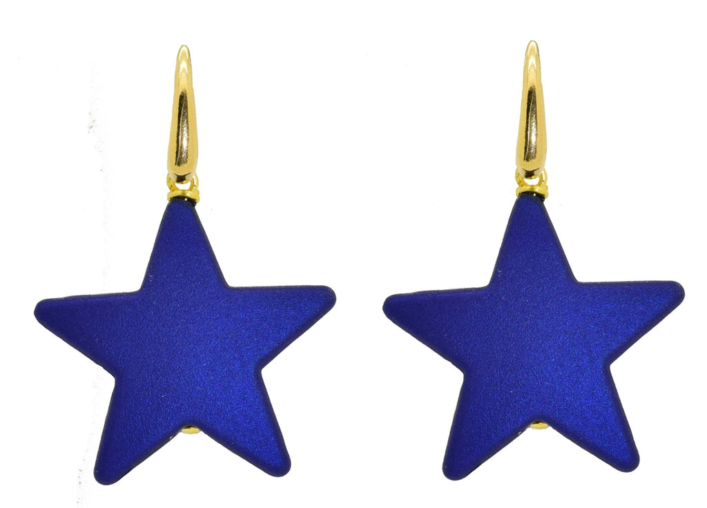 Miccy's | Single Star Blue | Resin Earrings