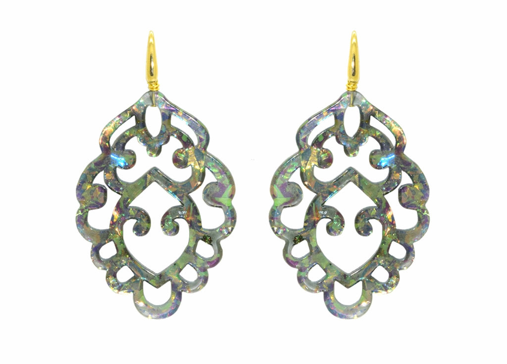 Sulley Grey Green | Resin Earrings - Miccy's Jewelz Europe