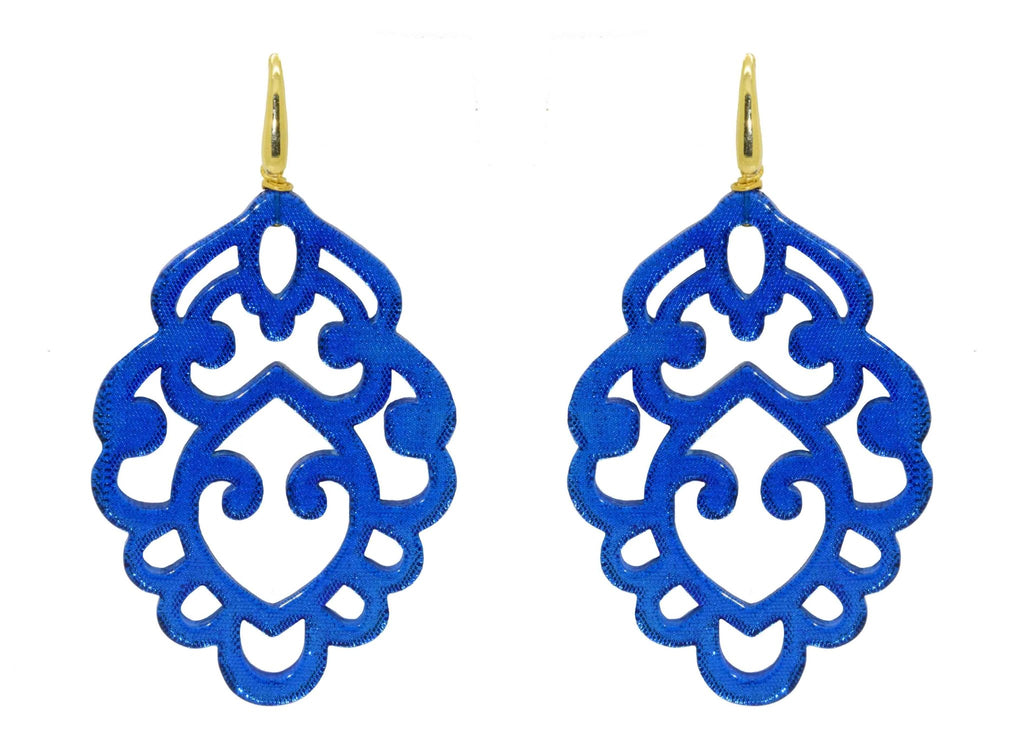 Sulley Royal Blue | Resin Earrings - Miccy's Jewelz Europe