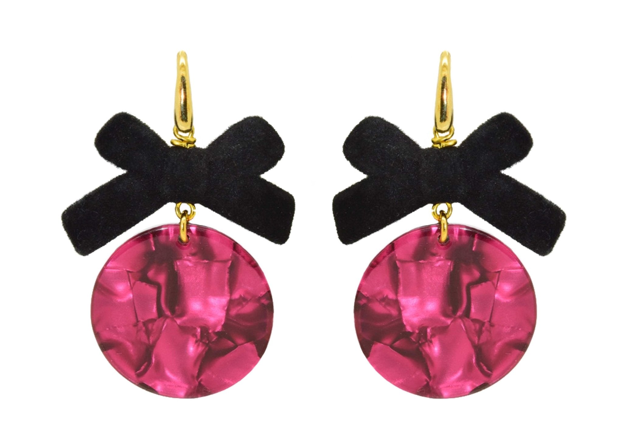 Miccy's | Velvet Bow Cassis | Resin Earrings