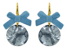 Miccy's | Velvet Bow Pastel Blue | Resin Earrings