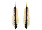 Miccy's | White and Black Narrow Stripe | Mojag Earrings