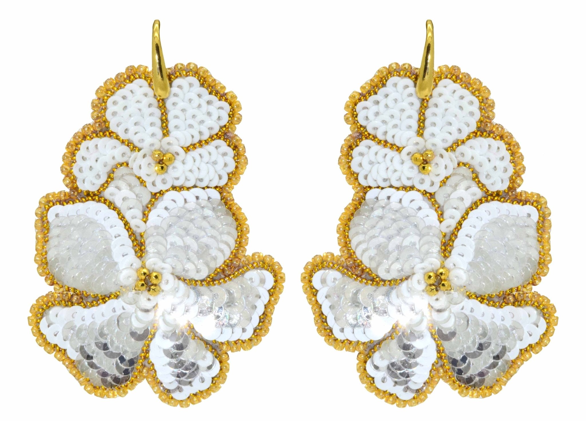 Miccy's | White Mariposa | PatchArt Earrings
