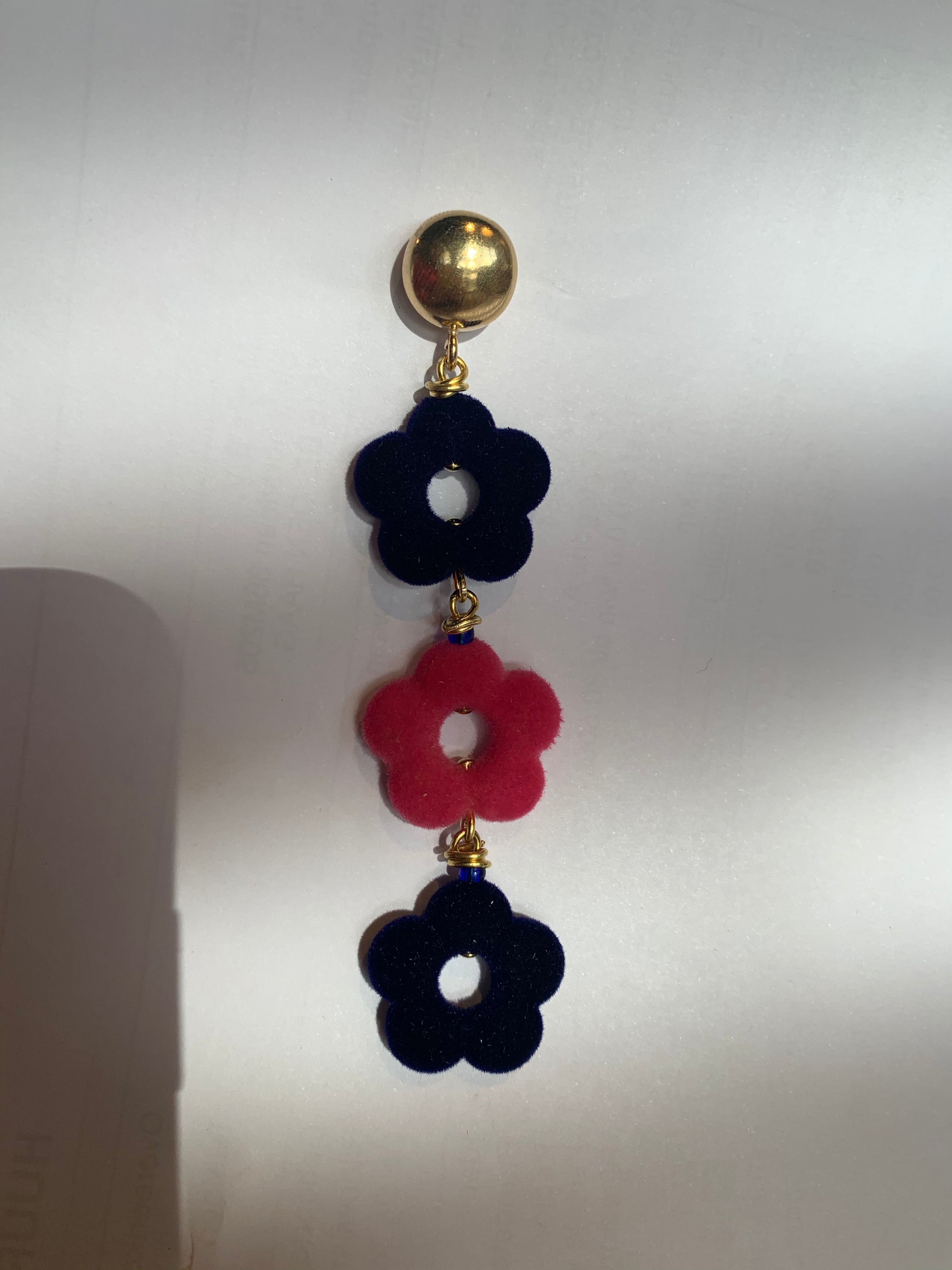 Miccy's | Flower Power Blue & Pink | Resin Earrings