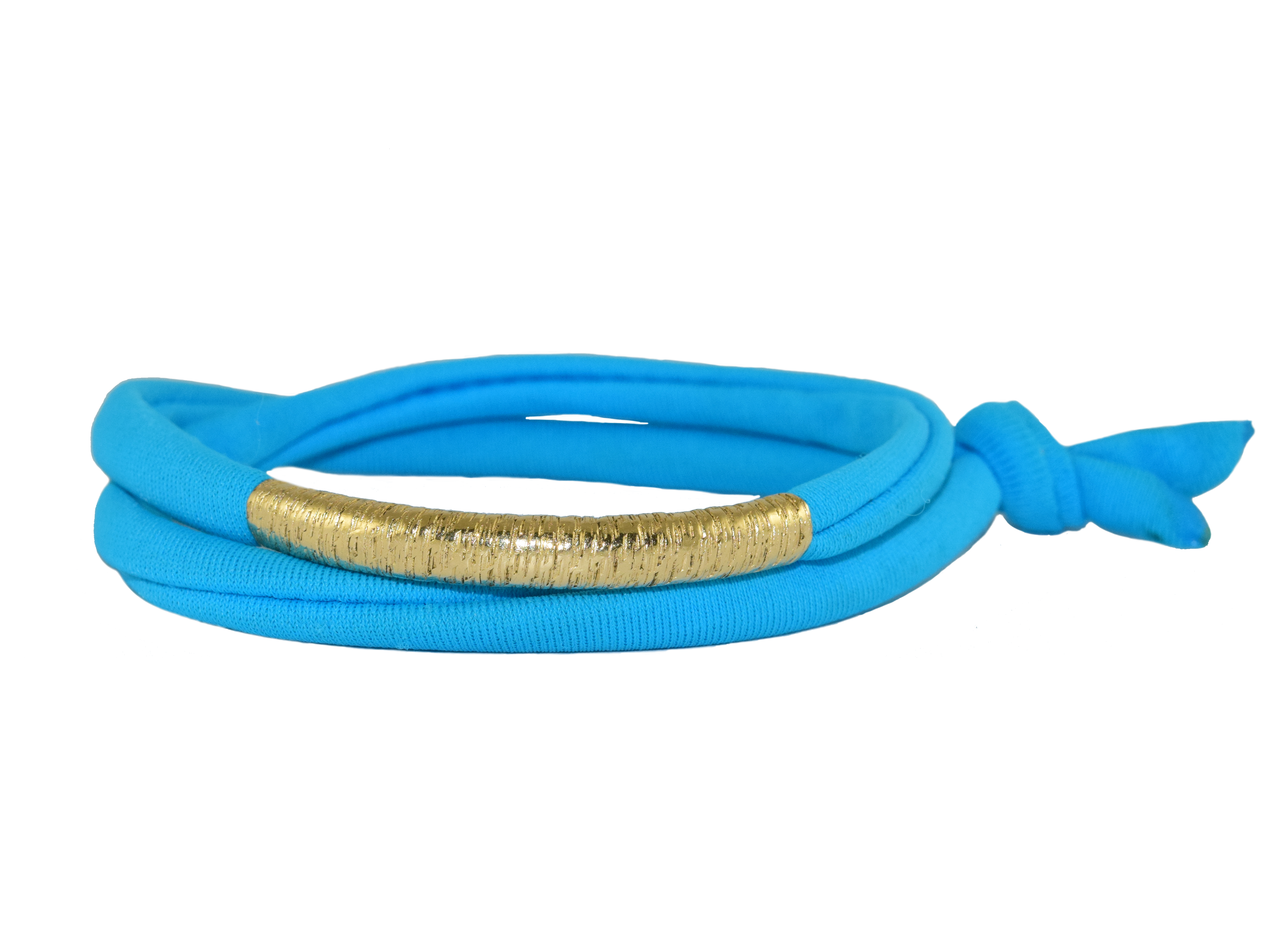 Miccy's | Miami Blue 14K Golden Tube Bracelet