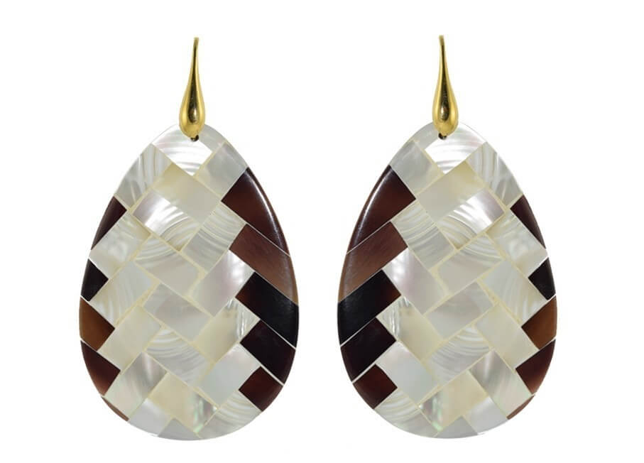 Miccy's | MOP Mosaic drops | Shell Earrings