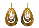 Miccy's | Triple horn teardrops | Horn Earrings